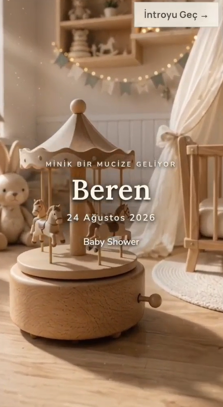 Minik Mucize – Baby Shower Dijital Davetiye | Hazır Tema